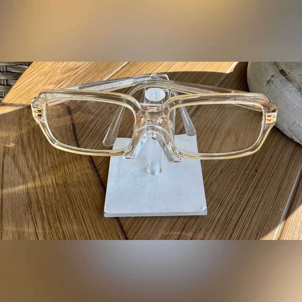 Geek Rouq 8 Eyewear Crystal Clear Full Rim Frames Only 56-20-145 Cool And Sporty